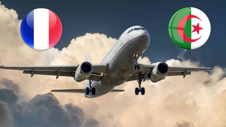 Vols France – Algérie : voici les lignes qui seront perturbées par les mouvements de grèves Avion en vol avec drapeaux de la France et de l'Algérie.