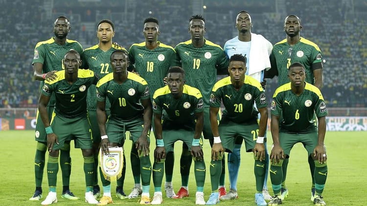 Les joueurs du Sénégal lors d'un match de la Coupe du monde.