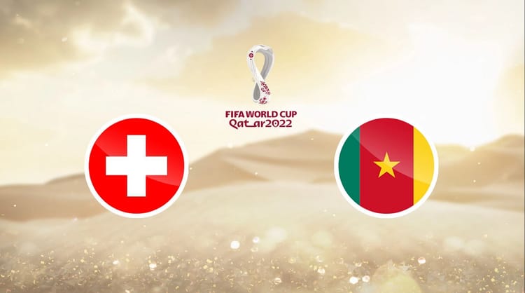 Coupe du monde 2022 : chaînes et heure pour suivre Suisse Cameroun Logo de la Suisse et du Cameroun pour la Coupe du Monde 2022.