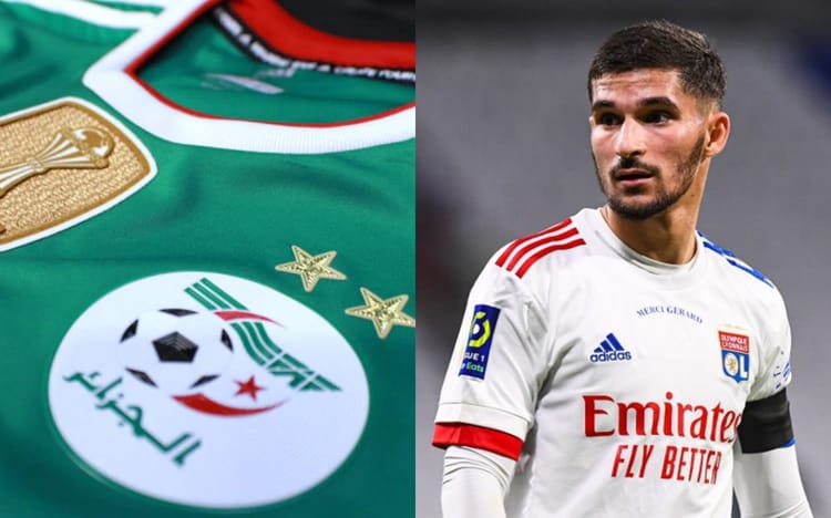 Aouar en Algérie, Bey Aboud donne de nouveaux indices Aouar en Algérie, joueur de football avec maillot blanc et rouge.