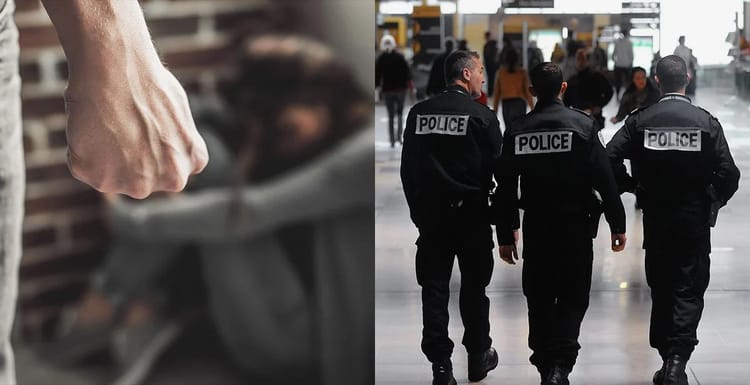 France : Nouvelle arrestation d’un algérien à Perpignan pour... Policiers en patrouille à Perpignan, France.