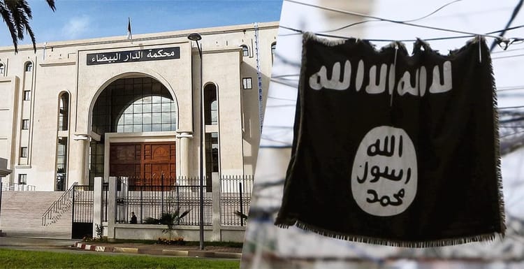 Bâtiment judiciaire en Algérie, symbole de la lutte contre le terrorisme.