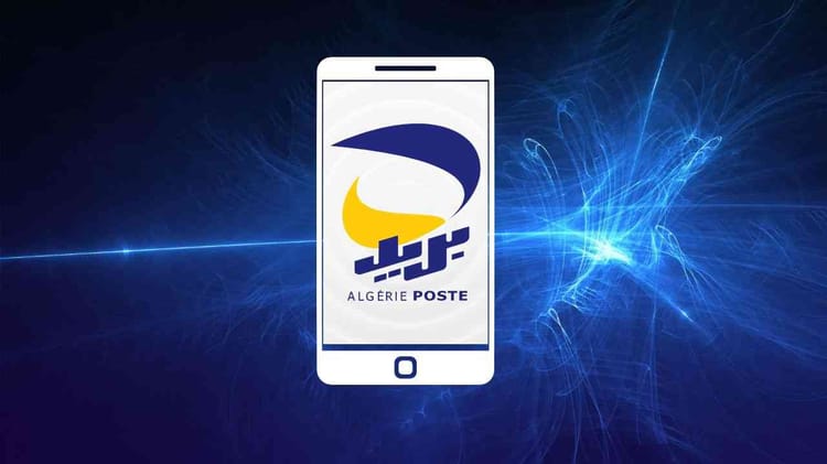 Application mobile d'Algérie Poste sur smartphone.