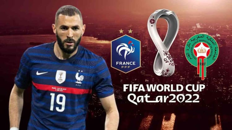 CdM Qatar / France – Maroc : Découvrez l'incroyable message de Benzema Karim Benzema en maillot de l'équipe de France, Coupe du Monde 2022 Qatar.