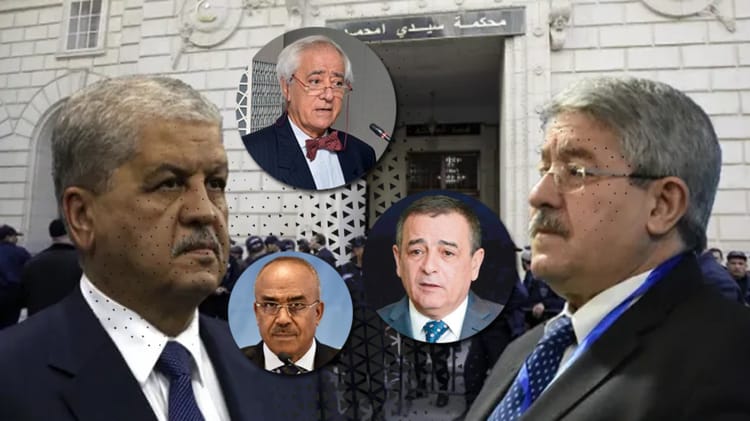 Voici les peines de Bouchouareb, Tamar, Ouyahia, Sellal et Badawi Personnalités politiques algériennes lors d'une réunion officielle.