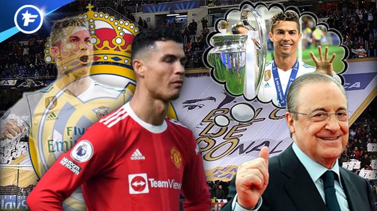 Cristiano Ronaldo en célébration avec le Real Madrid lors d'un match.