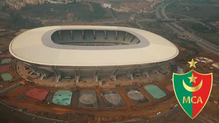Nouveau stade de Douera, futur domicile du MCA en Algérie.