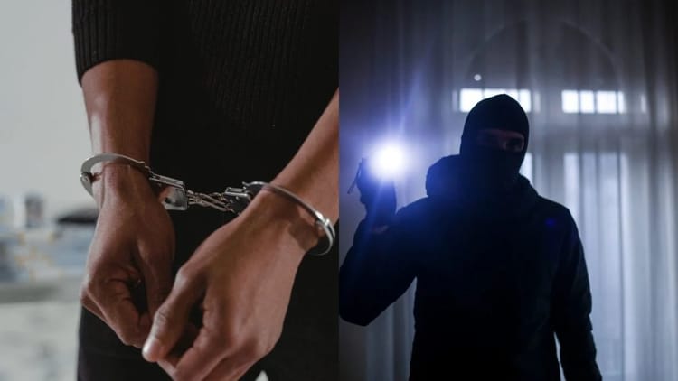 Béjaïa :Un cambrioleur se fait prendre la main dans le sac Cambrioleur masqué en train d'être arrêté par la police à Béjaïa.