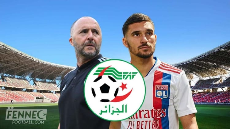 Djahid Zefizef et Houssem Aouar lors d'un match de football.