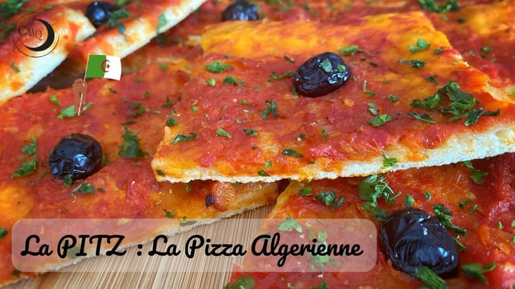 Spécialité algérienne : Cette Américaine s’est éprise de la pizza carrée Pizza carrée avec olives noires et herbes fraîches, spécialité algérienne.