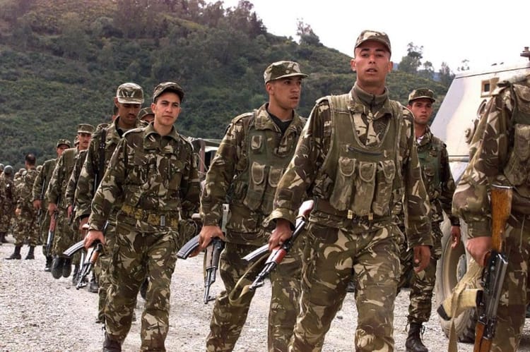 Ahurissant! Pour avoir fauché 6 militaires français, un algérien reçoit cette lourde peine ! Groupe de soldats militaires en marche dans un environnement naturel.
