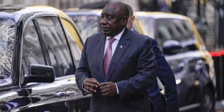 Cyril Ramaphosa, président sud-africain, lors d'une visite officielle en Algérie.