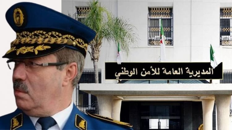 Scandale-Etat d'Algérie : le patron de la police Farid Bencheikh impliqué Farid Bencheikh, chef de la police, devant le siège de la sécurité nationale en Algérie.