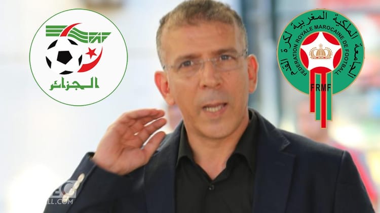 Coup de Tonnerre ! Hafid Derradji dévoile au grand jour, les magouilles du Maroc Hafid Derradji avec logos du football marocain et de la FRMF.