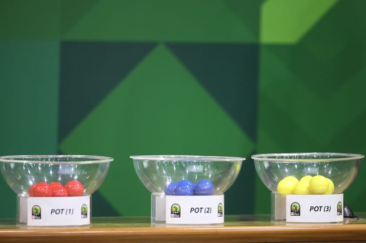 Billes colorées pour tirage au sort U23 au Maroc.