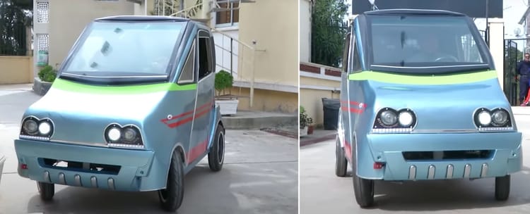 Voiture électrique pour enfants à énergie solaire à Béchar.