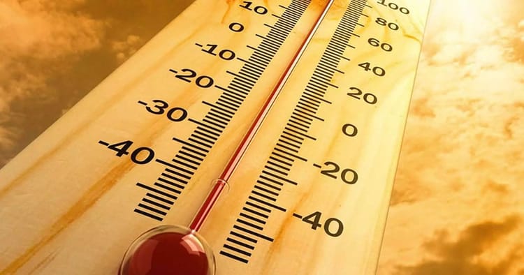Thermomètre montrant une température très élevée en Algérie.
