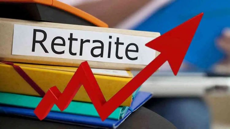 Retraite en France : un changement totalement inattendu Augmentation des versements de retraite en Algérie illustrée par une flèche ascendante.