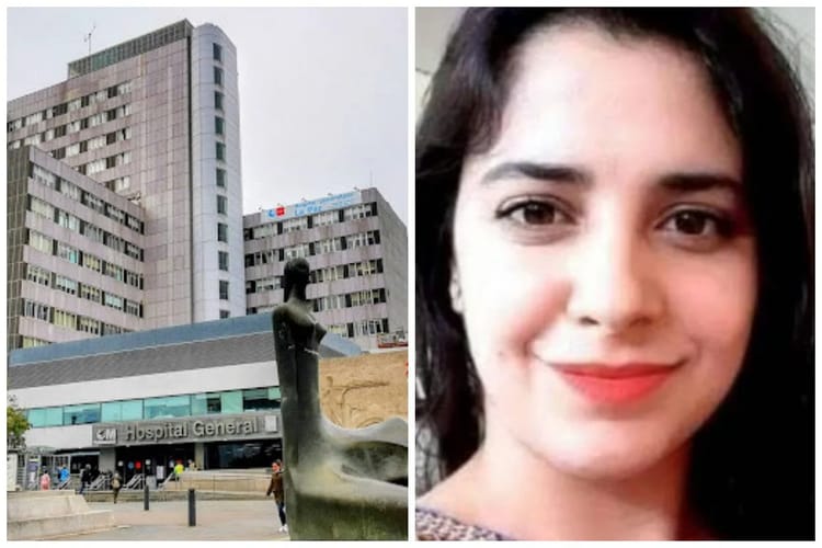 Algérie : Ryma Anane, jeune enseignante brûlée vive pour avoir refusé de se marier se sent mieux Hôpital général d'Algérie, bâtiment moderne et statue en avant-plan.