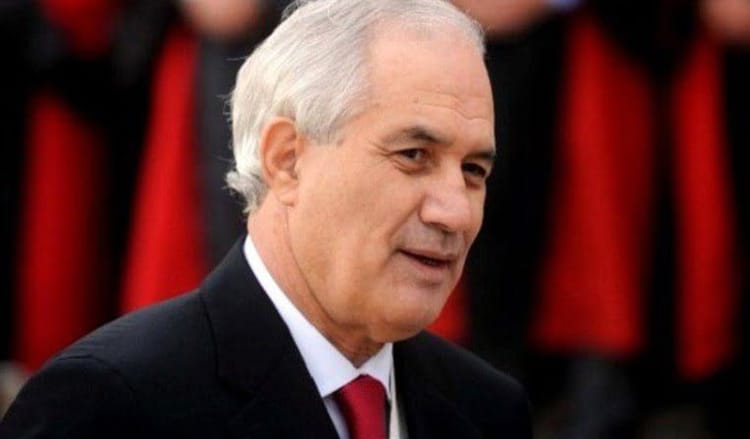 Tayeb Belaiz lors d'une cérémonie officielle.