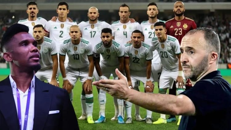 CAN 2024 : l’Algérie et Belmadi joueront au Cameroun Le Cameroun et l’Algérie en parfaite entente lors d'un match.