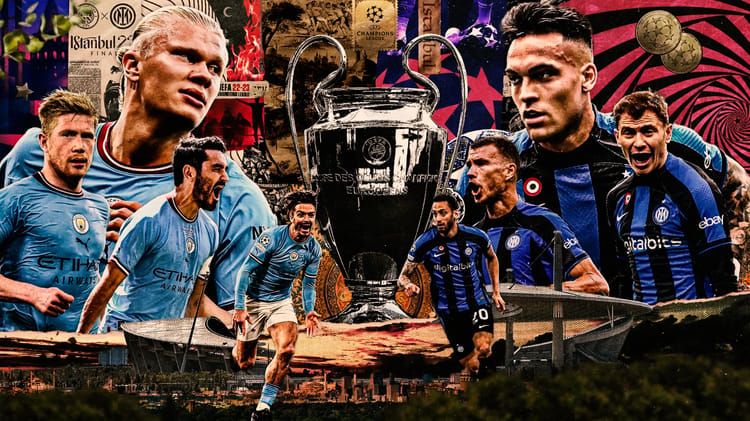 Finale Champions League (Manchester City vs l’Inter) : heures et chaînes pour regarder Match Manchester City contre l'Inter en finale de la Ligue des Champions.