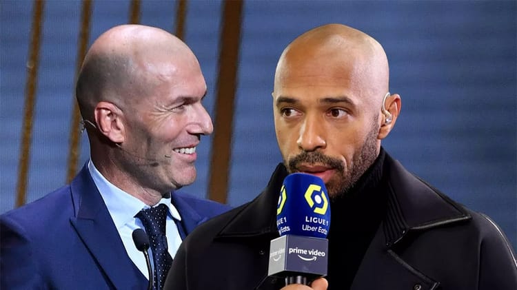 Zidane et Deschamps lors d'une interview sportive.