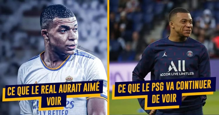PSG ou Réal Madrid : Fin de suspense dans l'affaire Mbappé Photo de Mbappé et Neymar en pleine action sur le terrain de football.