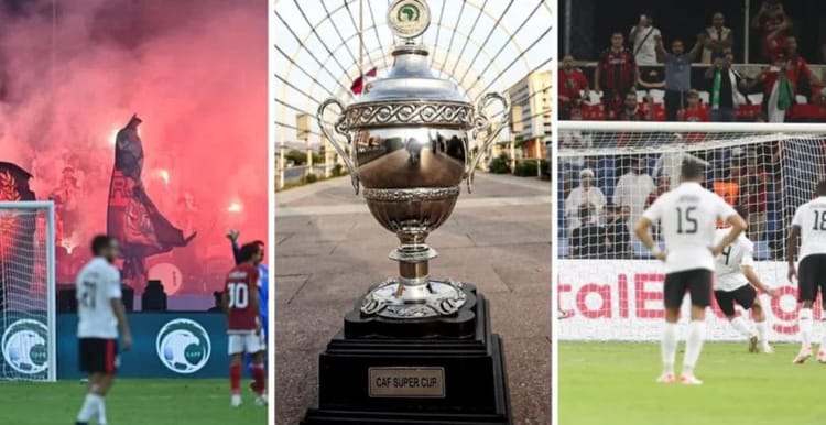 L'USM Alger célèbre sa victoire en Supercoupe d'Afrique 2023.