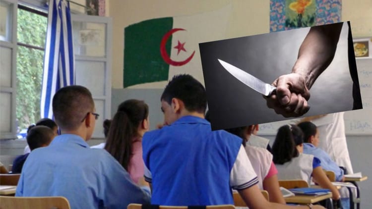 Élève avec un couteau dans une classe, incident à Sétif.