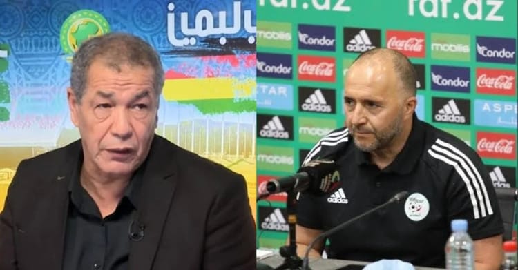 Ali Bencheikh et Belmadi lors d'une interview sportive.
