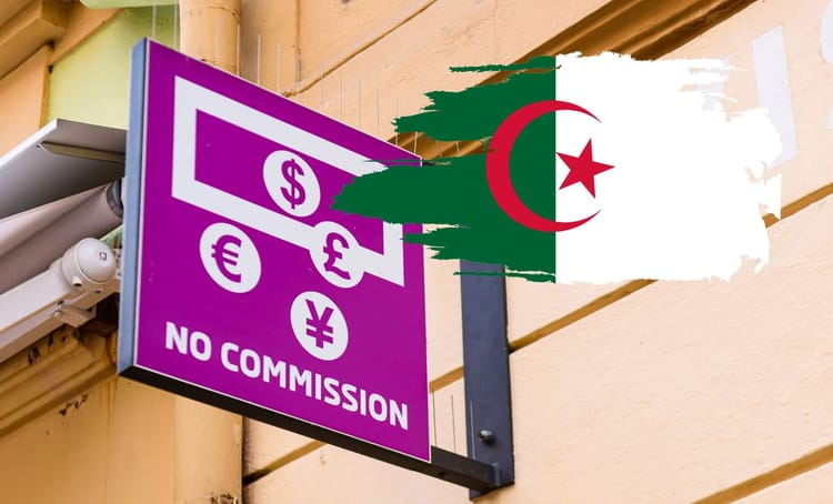 Révolution des bureaux de change en Algérie : Les catégories éligibles dévoilées, mais le marché noir résiste! Panneau de change de devises sans commission en Algérie.