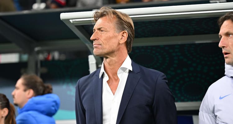 Hervé Renard, entraîneur de football, lors d'un match ou d'une séance d'entraînement.