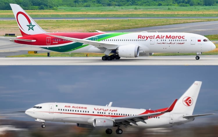 Air Algérie vs. Royal Air Maroc : La bataille pour la suprématie aérienne en Afrique en 2024 Avions d'Air Algérie et Royal Air Maroc en compétition aérienne.