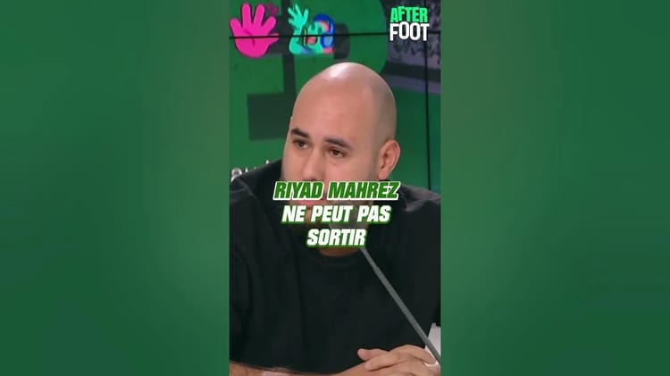 Riyad Mahrez parle de son avenir dans une émission télévisée.
