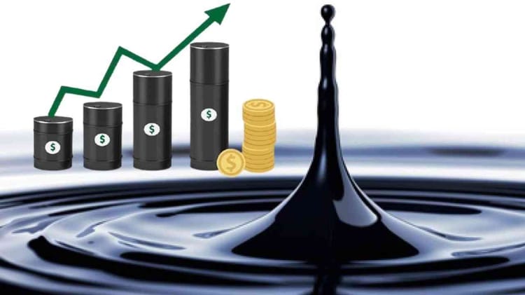 Cours du pétrole : reprise à la hausse, quelles implications pour l'économie mondiale ? Graphique montrant la hausse du prix du pétrole avec des pièces de monnaie.