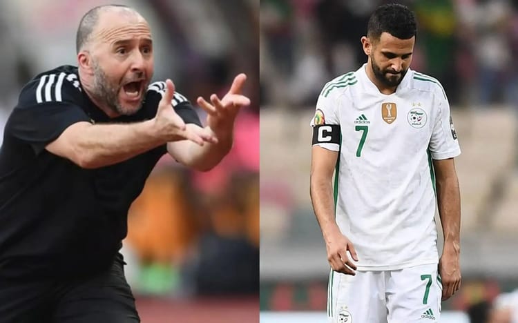 Les Déceptions Majeures de la CAN 2024 : Riyad Mahrez, Djamel Belmadi, et bien d'autres ! Riyad Mahrez et Djamel Belmadi lors d'un match de la CAN 2024.