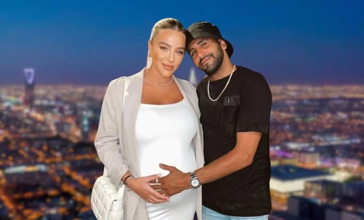 Taylor Ward et un homme lors d'une soirée à Riyad, Arabie Saoudite.