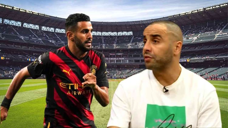 Scandale : Amine Aksas dénonce la tactique "barbare" de Vladimir Petkovic lors du match contre l'Afrique du Sud (Vidéo) Amine Aksas et un joueur de football en discussion sur le terrain.