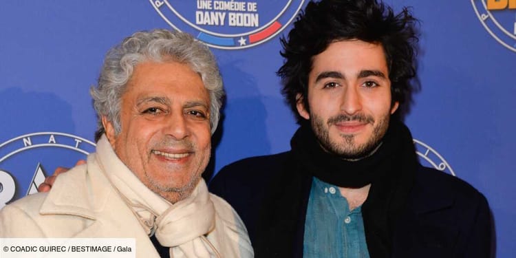 Enrico Macias et son fils lors d'un événement culturel.