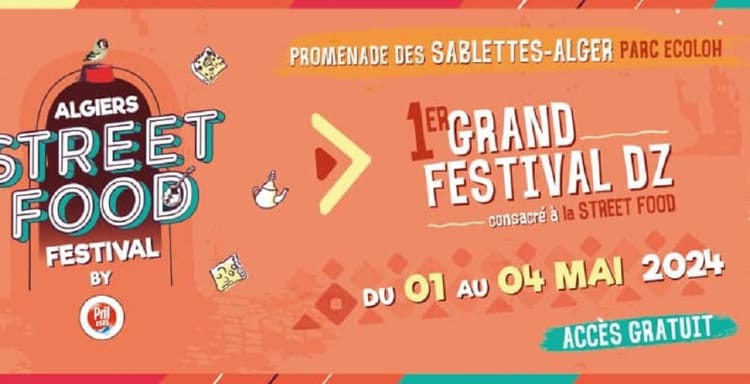 Festival de Street Food à Alger, événement culinaire en plein air.