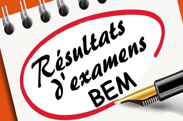 Le grand jour ! Les résultats du BEM 2024 disponibles le 27 Juin à 16h00 Résultats d'examen BEM 2024, disponibles le 27 juin à 16h00.