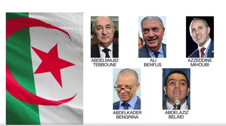Candidats à la présidentielle algérienne, Abdelmadjid Tebboune parmi eux.