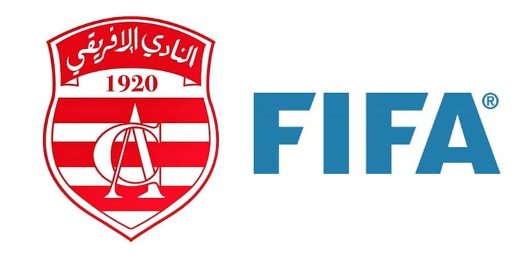 Affaire Nasr Hussein Dey contre le Club Africain : La FIFA donne raison à l'Algérie Logo du Club Africain et FIFA, symboles du football en Tunisie et international.