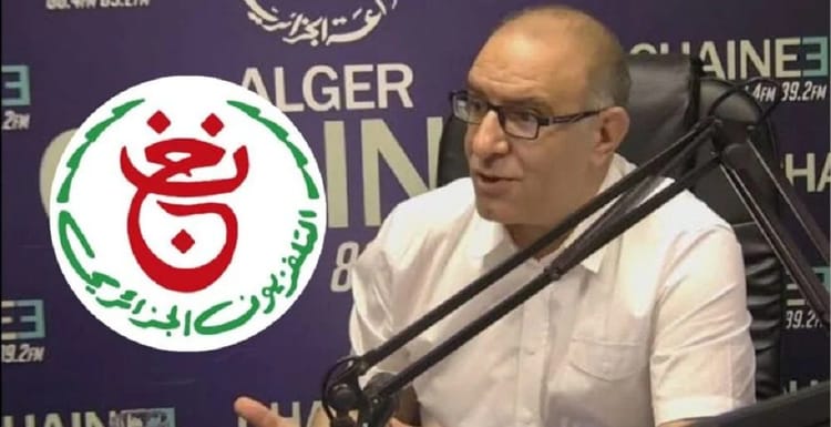 Adel Salakdji lors d'une interview à la radio Algerienne.
