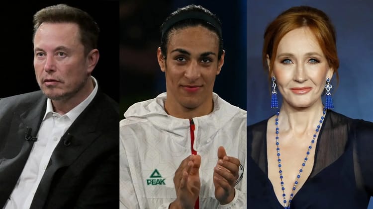 Imane Khelif déroule face à ses détracteurs: la boxeuse algérienne fait plier J.K Rowling de façon héroique Trois personnalités publiques lors d'un débat ou interview.