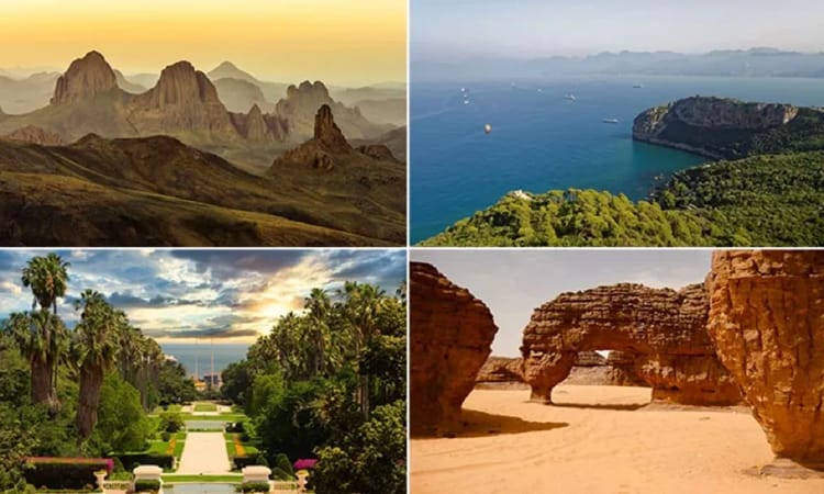 Le tourisme algérien en roue libre! Une vision gigantesque pour l'horizon 2030 Vues panoramiques des sites touristiques en Algérie.