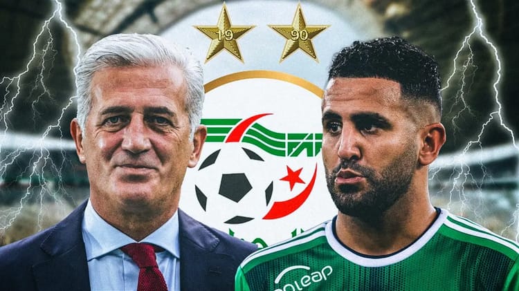 Riyad Mahrez et Petkovic lors d'une réunion importante.