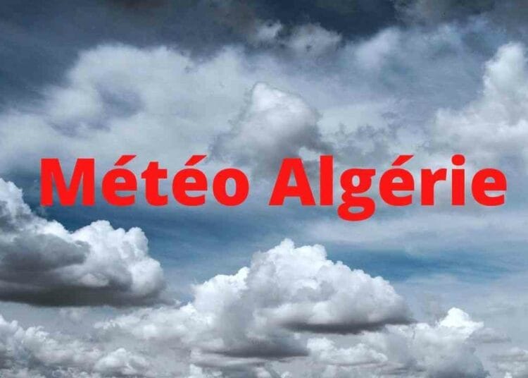 Ciel ensoleillé avec nuages pour la météo en Algérie.