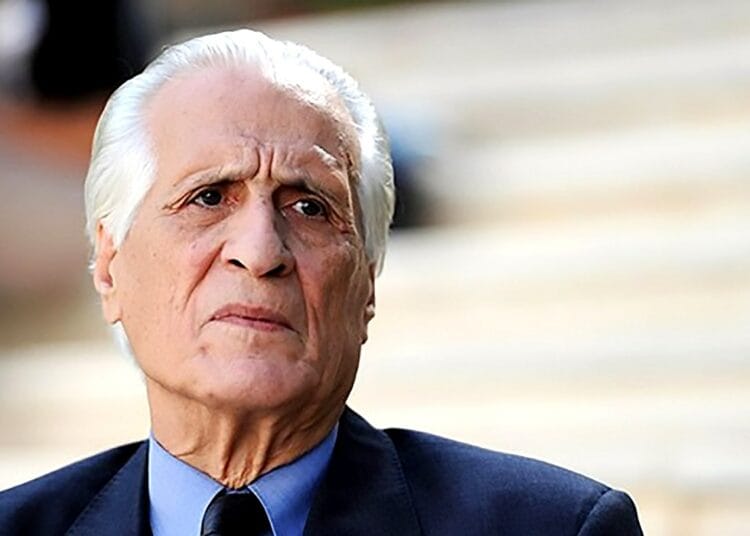 Portrait d'Ahmed Taleb Ibrahimi, diplomate algérien décédé.